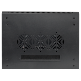 Шкаф настенный 19дюйм TERACOM PRO 12U 600600мм дверь стеклянная с замком-ручкой черн. EKF TRP-WLL-12