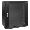 Шкаф настенный 19дюйм TERACOM PRO 12U 600600мм дверь стеклянная с замком-ручкой черн. EKF TRP-WLL-12