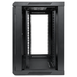 Шкаф настенный 19дюйм TERACOM PRO 12U 600600мм дверь стеклянная с замком-ручкой черн. EKF TRP-WLL-12