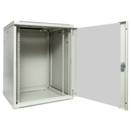 Шкаф настенный 19дюйм TERACOM PRO 12U 600х600мм дверь стеклянная с замком-ручкой сер. EKF TRP-WLL-12