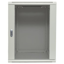 Шкаф настенный 19дюйм TERACOM PRO 15U 600600мм дверь стеклянная с замком-ручкой сер. EKF TRP-WLL-156