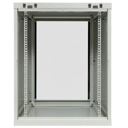 Шкаф настенный 19дюйм TERACOM PRO 15U 600600мм дверь стеклянная с замком-ручкой сер. EKF TRP-WLL-156