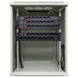 Шкаф настенный 19дюйм TERACOM PRO 15U 600600мм дверь стеклянная с замком-ручкой сер. EKF TRP-WLL-156