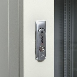 Шкаф настенный 19дюйм TERACOM PRO 15U 600600мм дверь стеклянная с замком-ручкой сер. EKF TRP-WLL-156
