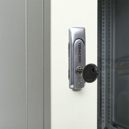 Шкаф настенный 19дюйм TERACOM PRO 15U 600600мм дверь стеклянная с замком-ручкой сер. EKF TRP-WLL-156