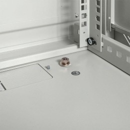 Шкаф настенный 19дюйм TERACOM PRO 15U 600600мм дверь стеклянная с замком-ручкой сер. EKF TRP-WLL-156
