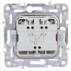 Выключатель 2-кл. SKANDY 10А SK-V09Sa с индикацией песочн. IEK SK-V20-1-10-K98