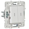 Выключатель 2-кл. SKANDY 10А SK-V09W с индикацией арктич. бел. IEK SK-V20-1-10-K01