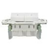 Выключатель 2-кл. SKANDY 10А SK-V09W с индикацией арктич. бел. IEK SK-V20-1-10-K01