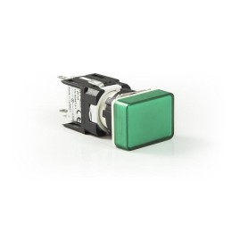 Арматура сигнальная 16мм прямоугольная 12-24 AC/DC зел. EMAS D090DXY