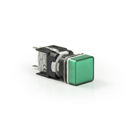 Арматура сигнальная 16мм квадратная 12-24 AC/DC зел. EMAS D090KXY