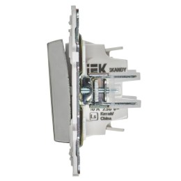 Выключатель 3-кл. SKANDY 10А SK-V11N никель IEK SK-V30-0-10-K50