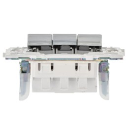 Выключатель 3-кл. SKANDY 10А SK-V11N никель IEK SK-V30-0-10-K50