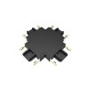Коннектор MTR16 CX-BL X-обр. накладной шинопровод низковольтный Pro черн. JazzWay 5057357