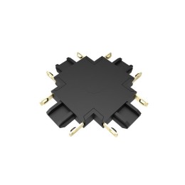 Коннектор MTR16 CX-BL X-обр. накладной шинопровод низковольтный Pro черн. JazzWay 5057357