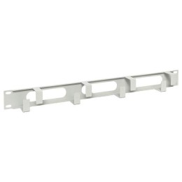 Органайзер кабельный TERACOM 1U 4 кольца с окнами метал. сер. EKF TRC-1CO-4R-M-GR