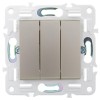 Выключатель 3-кл. SKANDY 10А SK-V11Sh шампань IEK SK-V30-0-10-K37