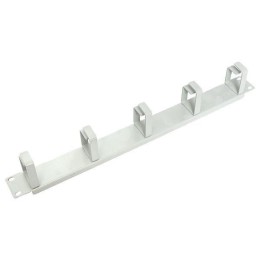 Органайзер кабельный TERACOM PRO 1U 5 колец сер. EKF TRP-1CO-5R-M-GR