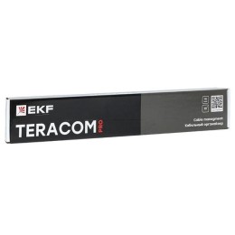 Органайзер кабельный TERACOM PRO 1U 5 колец сер. EKF TRP-1CO-5R-M-GR