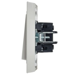 Выключатель проходной 2-кл. СП BRITE ВС10-2-6-БрБ 10А механизм бел. IEK BR-V22-0-10-K01