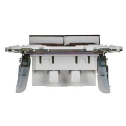 Выключатель жалюзи SKANDY 10А SK-V12N никель IEK SK-V15-0-10-K50