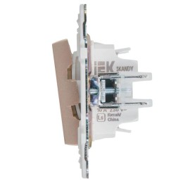 Выключатель жалюзи SKANDY 10А SK-V12Sa песочн. IEK SK-V15-0-10-K98