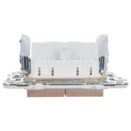 Выключатель жалюзи SKANDY 10А SK-V12Sa песочн. IEK SK-V15-0-10-K98