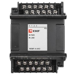 Модуль аналогового вывода REMF 4 PRO-Logic (без поверки) EKF REMF-A-4AO