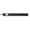 Блок PDU TERACOM PRO 19дюйм 1U 10А/250В 9 роз. Schuko шнур 2м 3х1.5кв.мм вилка C14 корпус пластик че