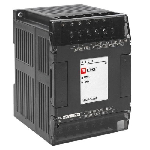 Модуль ввода термосопротивлений REMF 4 PRO-Logic (без поверки) EKF REMF-T-4TR