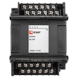 Модуль ввода термосопротивлений REMF 4 PRO-Logic (без поверки) EKF REMF-T-4TR