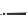 Блок PDU TERACOM PRO 19дюйм 1U 16А/250В 9 роз. Schuko шнур 2м 3х1.5кв.мм вилка Schuko корпус алюм. ч