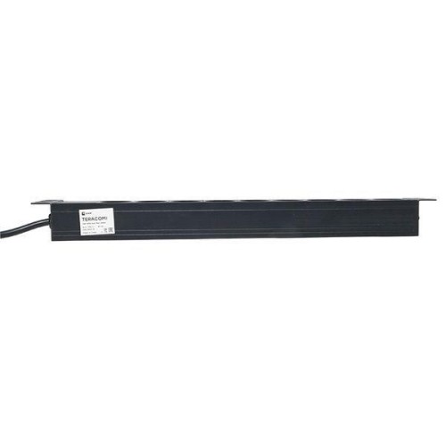 Блок PDU TERACOM PRO 19дюйм 1U 16А/250В 9 роз. Schuko шнур 2м 3х1.5кв.мм вилка Schuko корпус алюм. ч