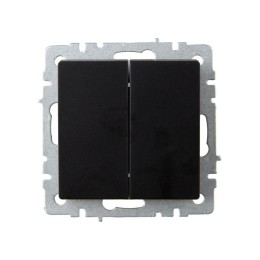 Выключатель проходной 2-кл. СП BRITE ВС10-2-6-БрЧ 10А механизм черн. IEK BR-V22-0-10-K02
