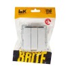 Выключатель 3-кл. СП BRITE ВС10-3-0-БрА 10А механизм алюм. IEK BR-V30-0-10-K47