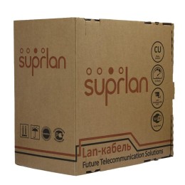 Кабель витая пара UTP кат.5E 2х2хAWG24 solid Cu PE Out. Median (м) SUPRLAN 01-0226-1