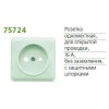 Розетка 1-м ОП Fazenda 16А IP20 без заземл. защ. шторки бел. POWERMAN 1162267