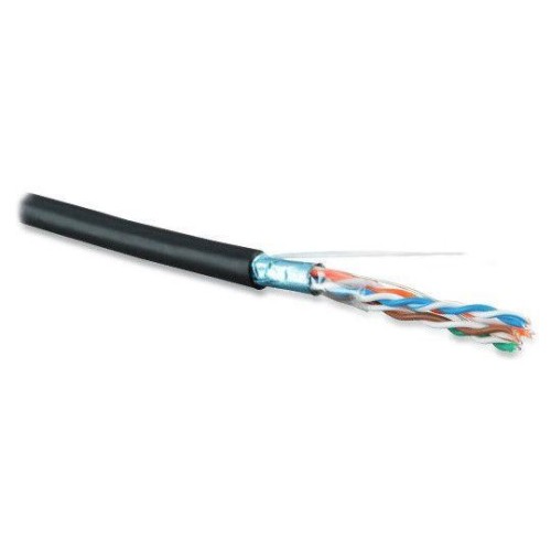 Кабель витая пара экранир. F/UTP кат.6 4 пары 23 AWG (4х2х0.58мм) ОЖ общий экран-фольга LSZH нг(A)-H