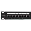 Патч-панель 19дюйм 1U кат.5E STP полн. экранир. 24 порта RJ45 Dual IDC с органайзером TERACOM PRO EK