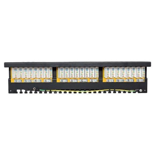 Патч-панель 19дюйм 1U кат.5E STP полн. экранир. 24 порта RJ45 Dual IDC с органайзером TERACOM PRO EK