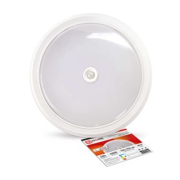 Светильник светодиодный СПБ-2Д-КРУГ 20Вт 4000К 1400лм 230В 250мм с датчиком бел. IN HOME 46906120207