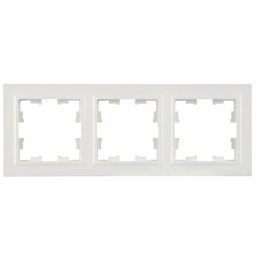 Рамка 3-м BRITE РУ-3-БрБ бел. IEK BR-M32-K01