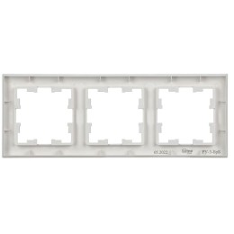 Рамка 3-м BRITE РУ-3-БрБ бел. IEK BR-M32-K01