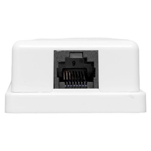 Розетка настенная TERACOM кат.5E неэкранированная 1 порт RJ-45 Dual IDC бел. EKF TRC-WBOX-1RJ45-5EUT