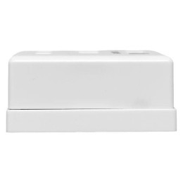 Розетка настенная TERACOM PRO кат.6 неэкранированная 2 порта RJ-45 Dual IDC бел. EKF TRP-WBOX-2RJ45-