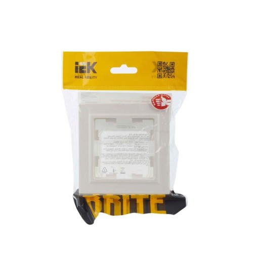 Рамка 1-м IP44 BRITE РУ-1-БрЖ-44 жемчуж. IEK BR-M12-44-K36