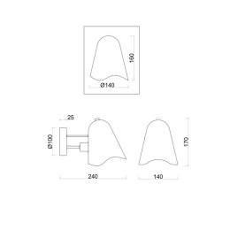 Светильник Manon 40Вт E14х1 IP20 бра настен. Freya FR5037WL-01S