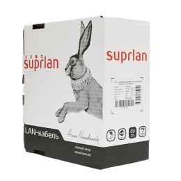 Кабель витая пара UTP кат.5E 4х2хAWG24 solid Cu PVC In. Standard (м) SUPRLAN 01-0333-1