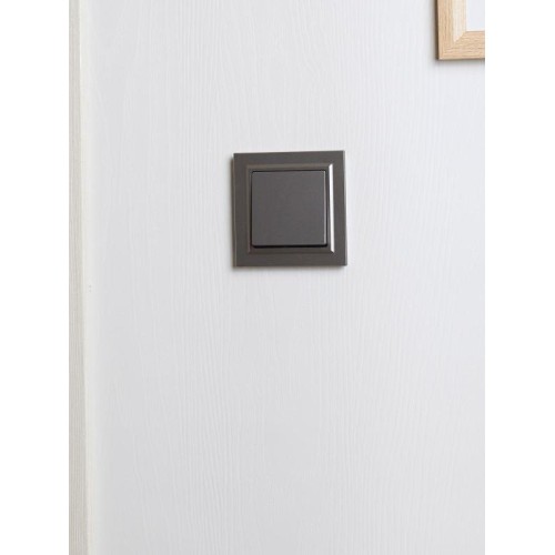 Рамка 1-м IP44 BRITE РУ-1-БрС-44 сталь IEK BR-M12-44-K46