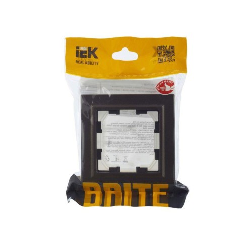 Рамка 1-м IP44 BRITE РУ-1-БрТБ-44 бронза IEK BR-M12-44-K45